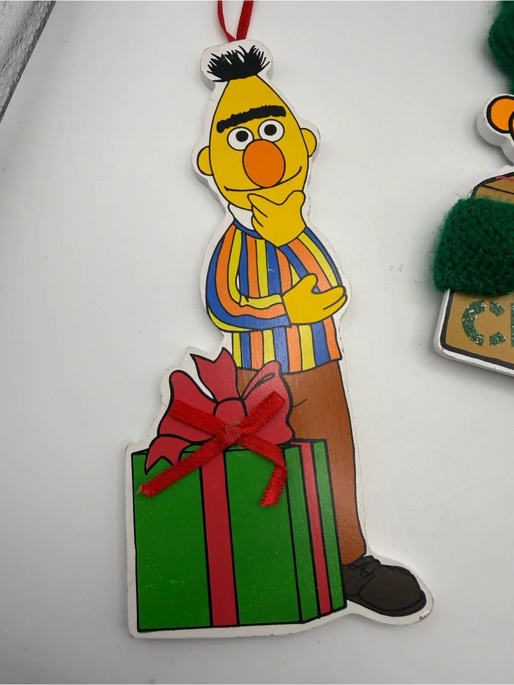 Sesame Street Elmo, Ernie & Bert Merry Christmas Hanging Ornament lot